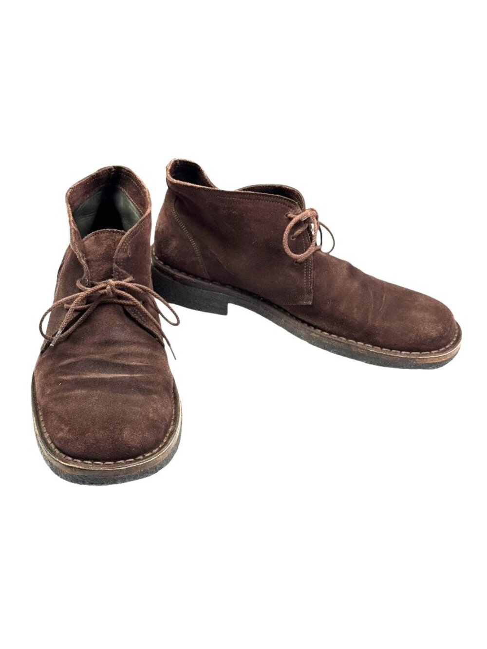 Bottega Veneta Chukkah Suede Boots Italy Brown Men Size 8 US 37 EU